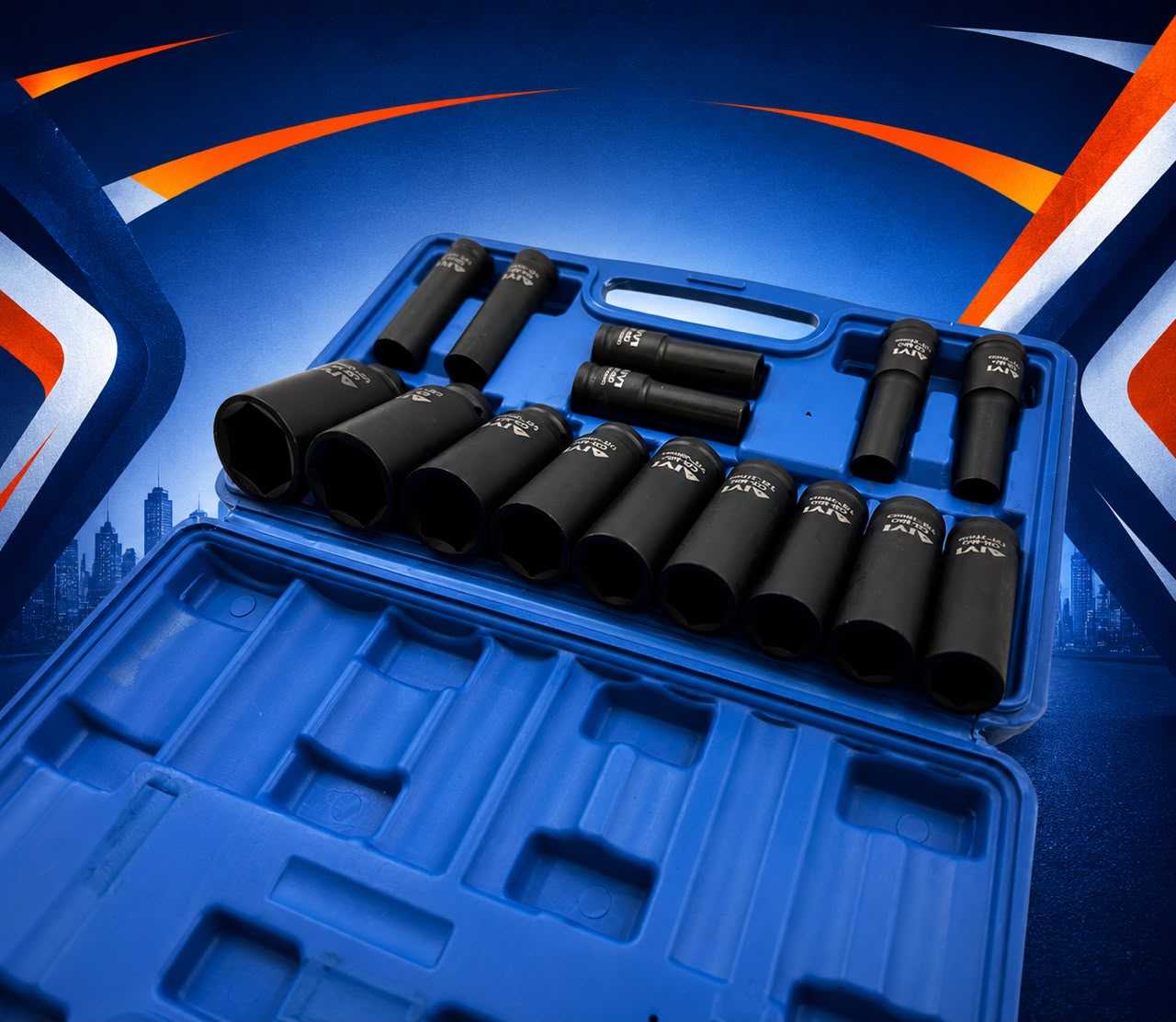 1/2" Deep Impact Socket Set - 15 Piece