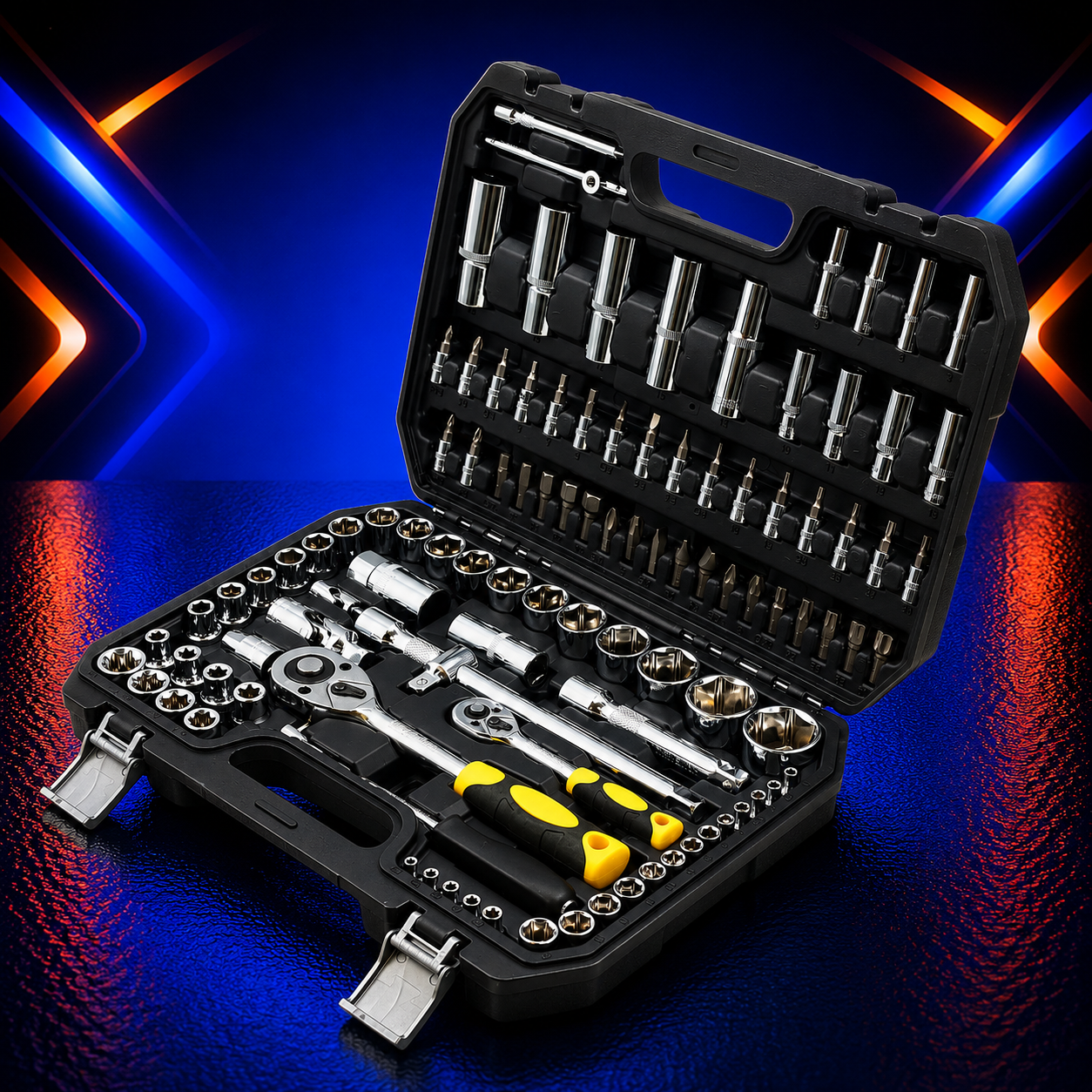 108-Piece Comprehensive Socket & Ratchet Tool Set