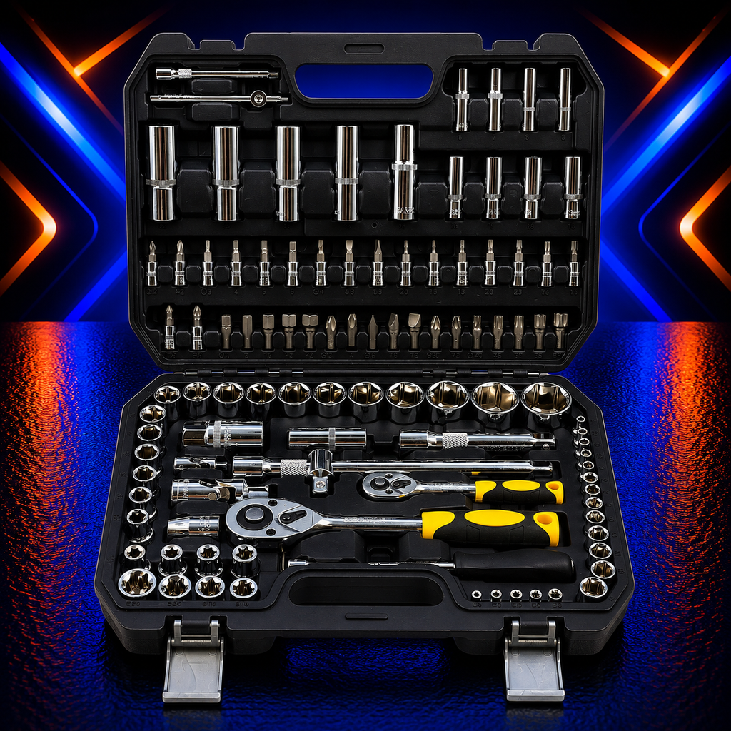 108-Piece Comprehensive Socket & Ratchet Tool Set