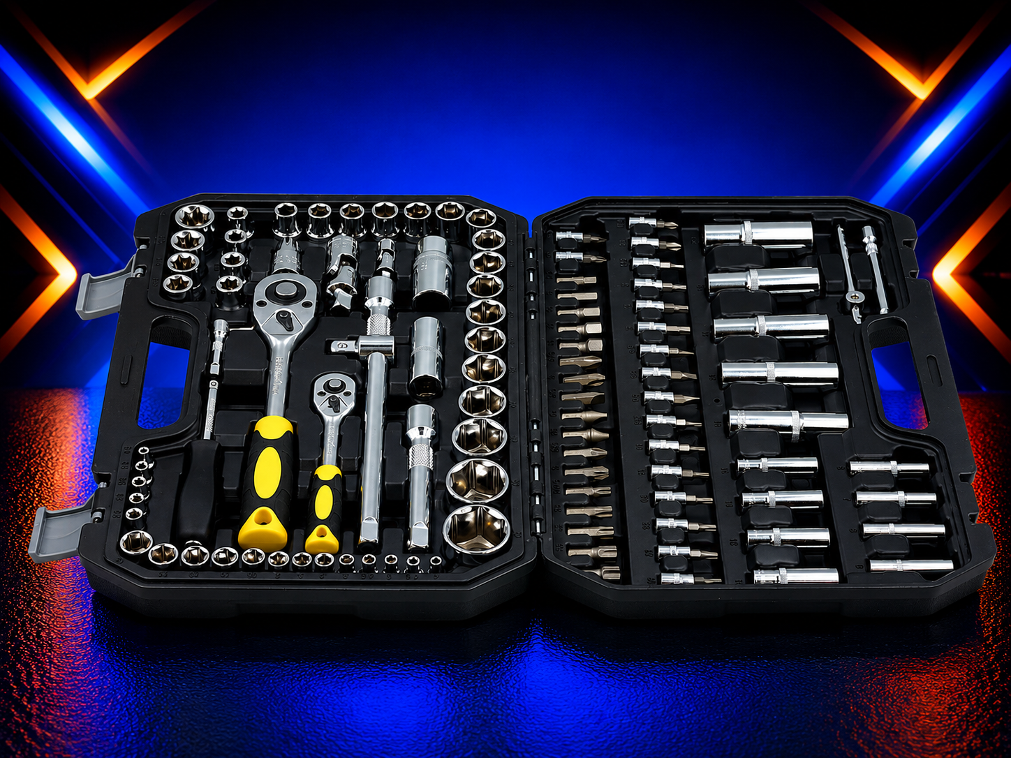 108-Piece Comprehensive Socket & Ratchet Tool Set
